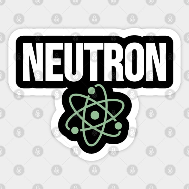 Neutron, chemistry, physics Sticker by Blueberry Pie 